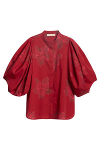 RECO : 95 // Chemise Felicie en coton - Cerise