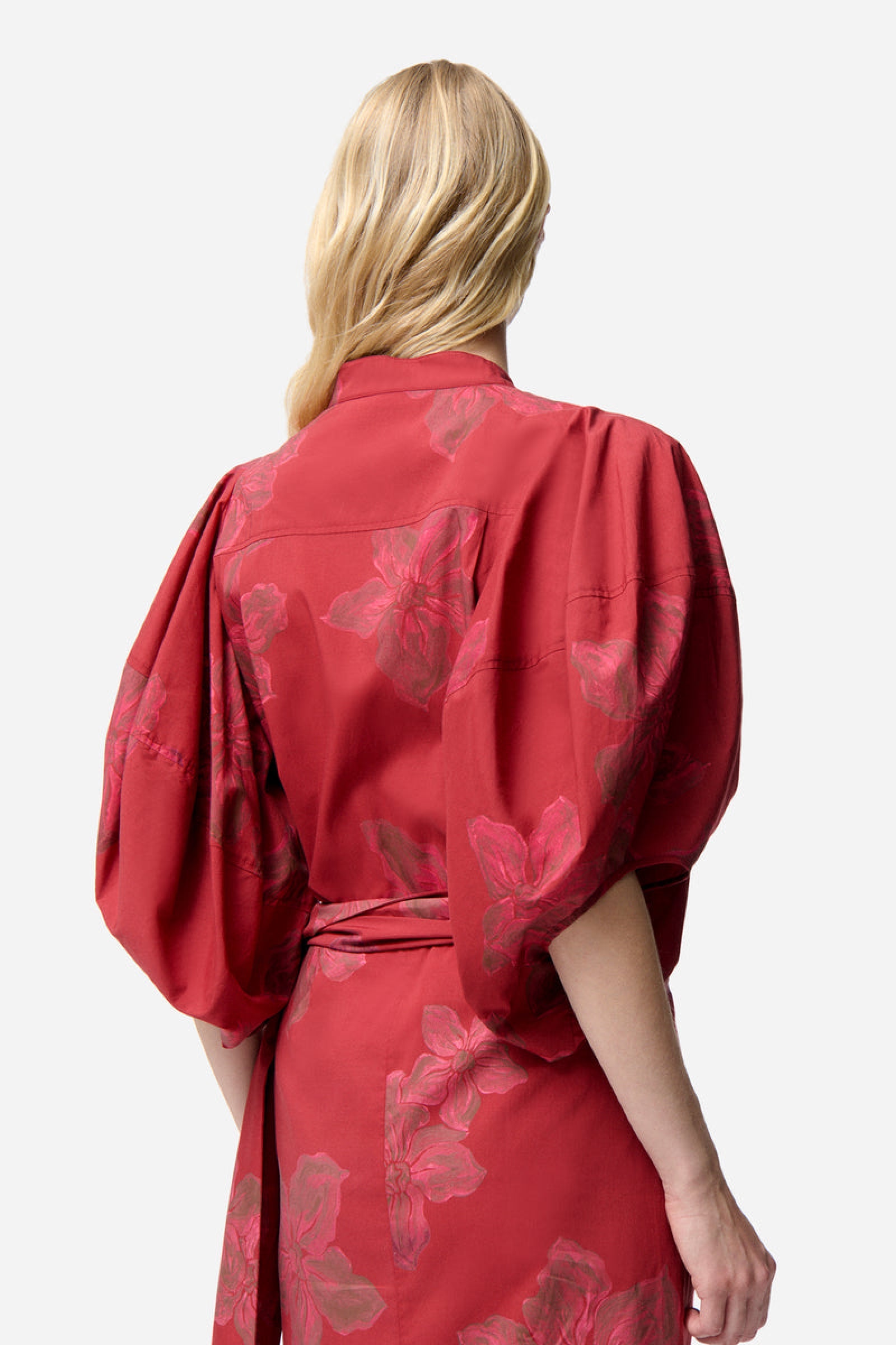 Chemise Felicie en coton - Cerise