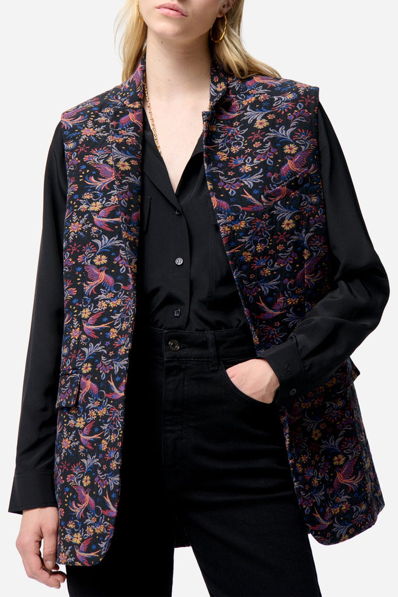 Veste sans manches Jud - Noir & Multicolore