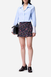 RECO : 70 // Jupe Tolmia en coton - Noir & Multicolore