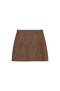 RECO : 95 // Jupe Mimi en laine - Noir & Noisette