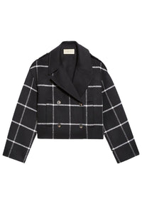 Manteau Beran en laine - Noir & Blanc