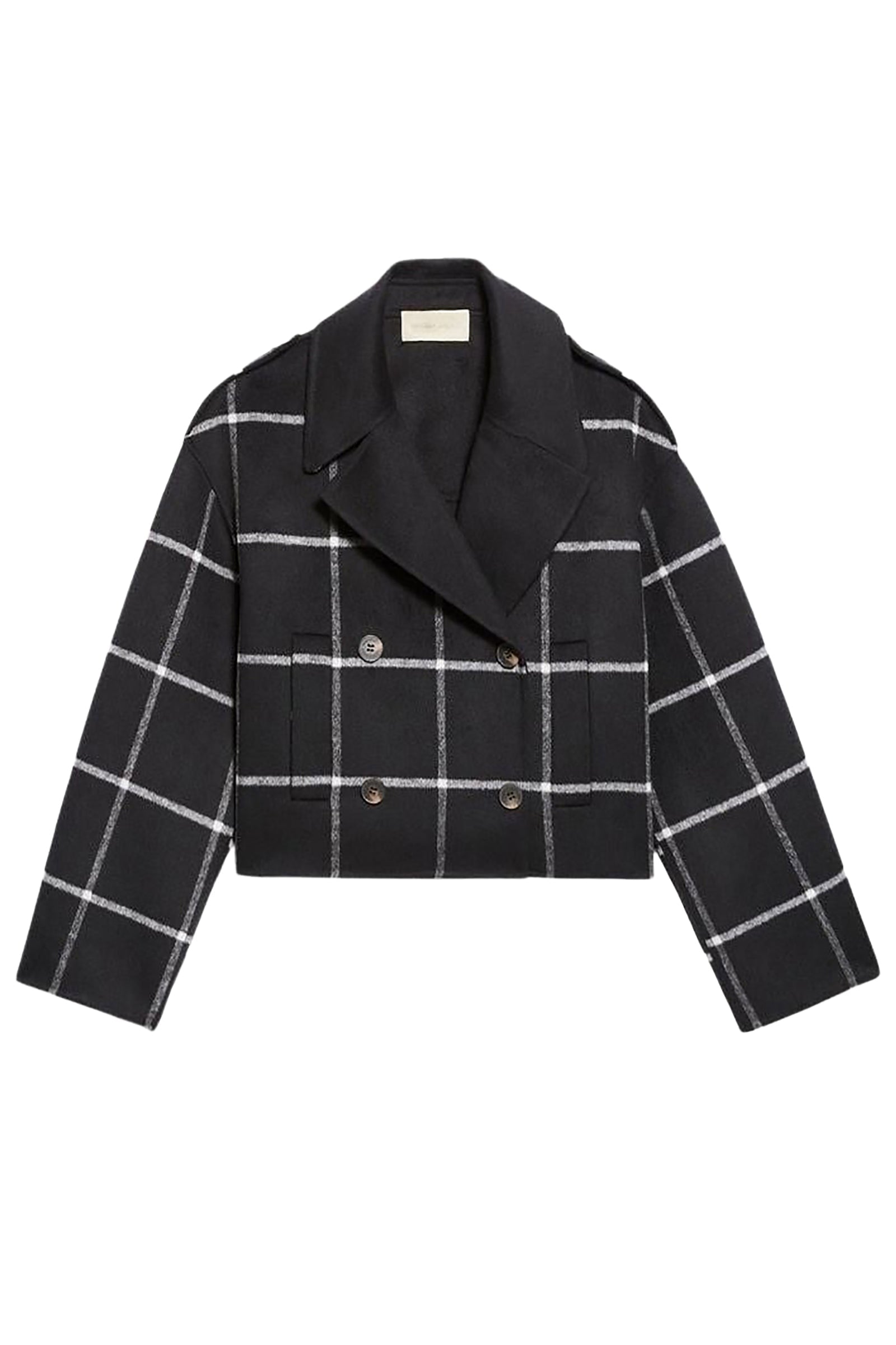 Manteau Beran en laine - Noir & Blanc