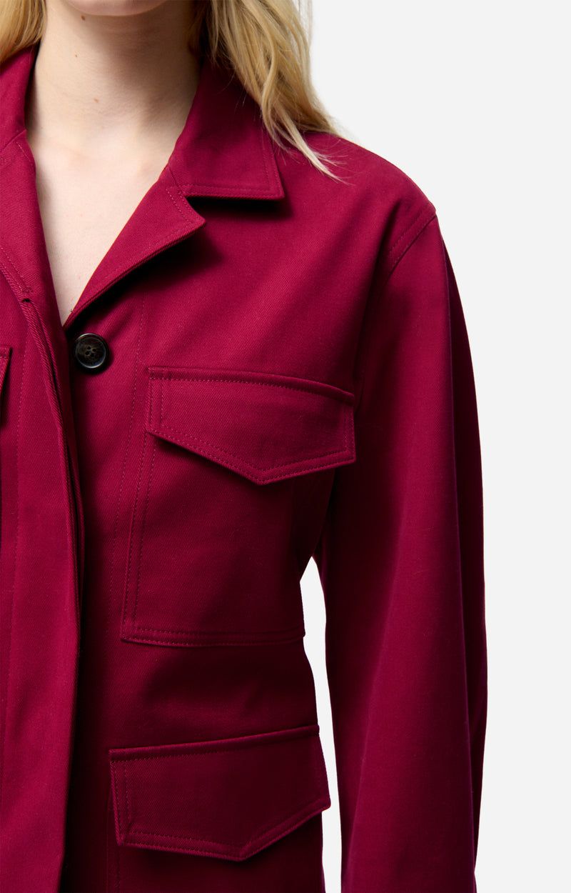 Veste saharienne Felipe - Carmin