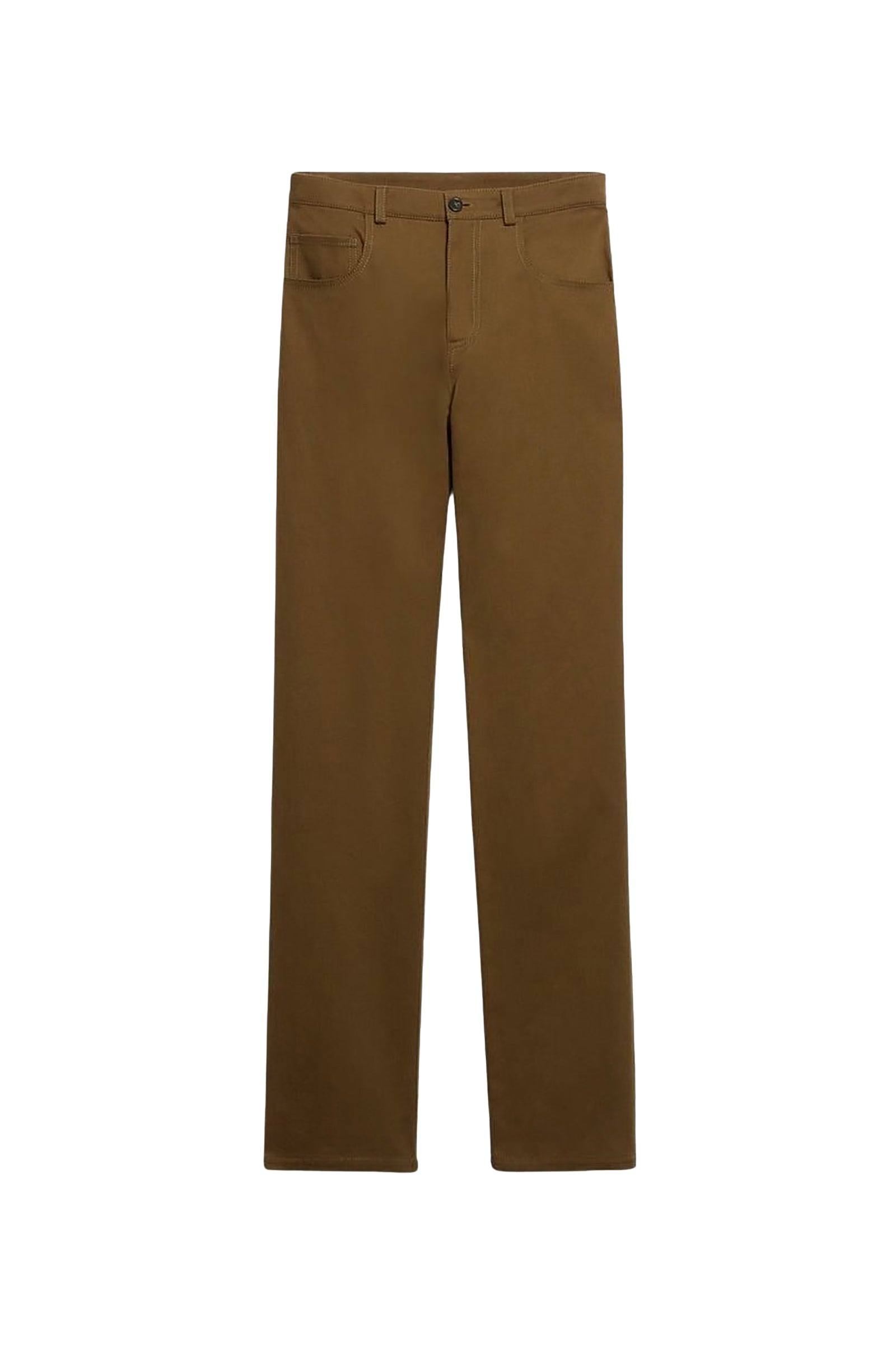 Pantalon droit taille haute Farel - Kaki