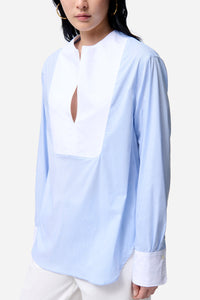Danny cotton blouse - Sky blue
