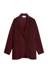 RECO : 150 // Veste Marc en laine - Lie de vin & Bordeaux
