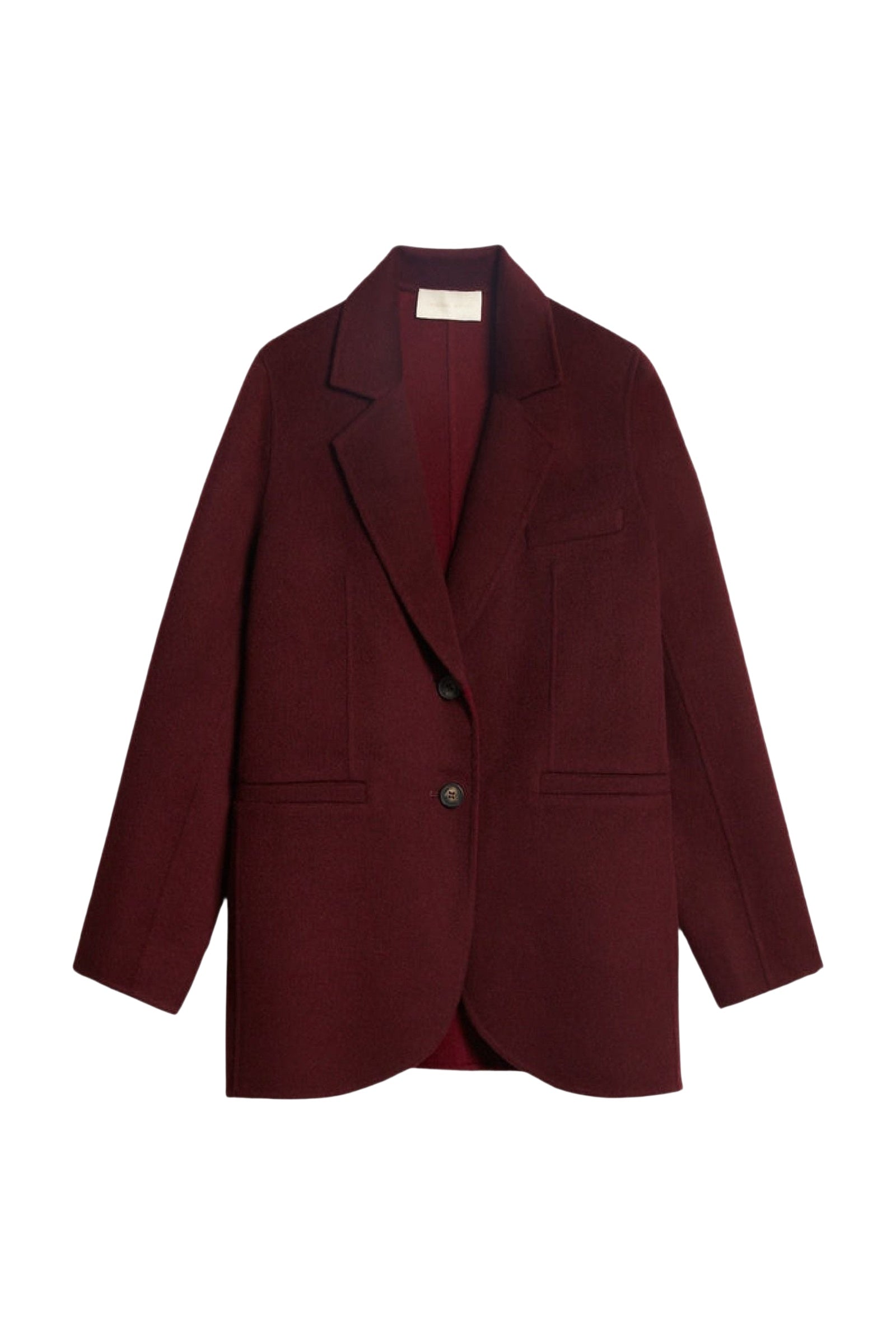 RECO : 150 // Veste Marc en laine - Lie de vin & Bordeaux