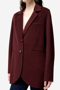 Marc wool jacket - Wine-red & Bordeaux