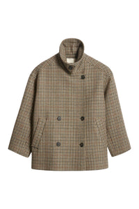 RECO : 270 // Manteau Ferman en laine - Multicolore