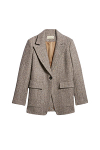 Blazer Floe en laine - Marron Chine