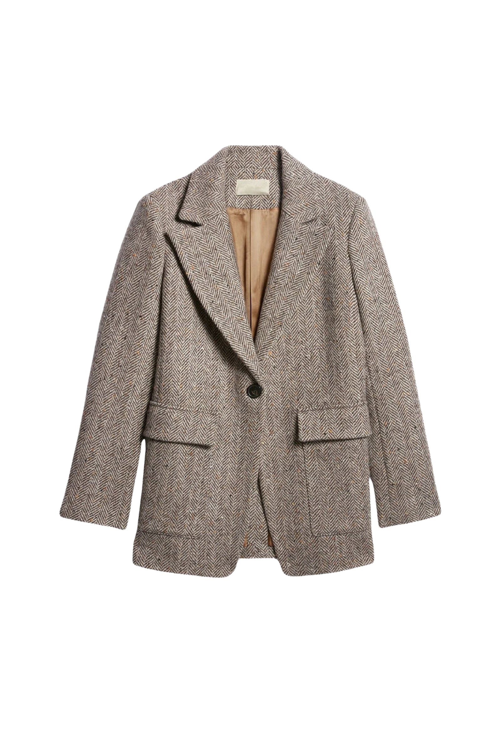 Blazer Floe en laine - Marron Chine