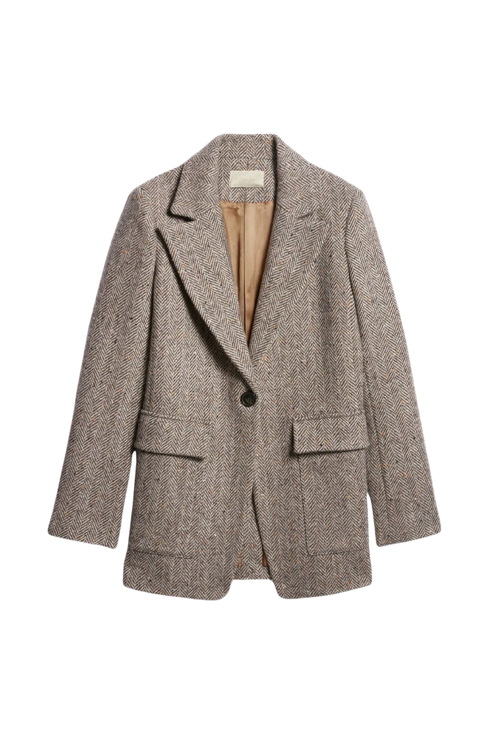 RECO : 180 // Blazer Floe en laine - Marron Chine
