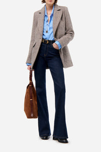 RECO : 180 // Blazer Floe en laine - Marron Chine