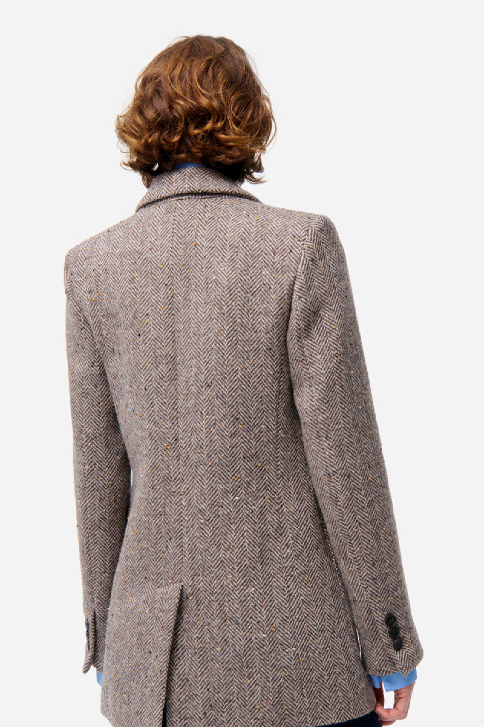 Blazer Floe en laine - Marron Chine