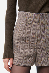 Huchet wool shorts - Chinese brown