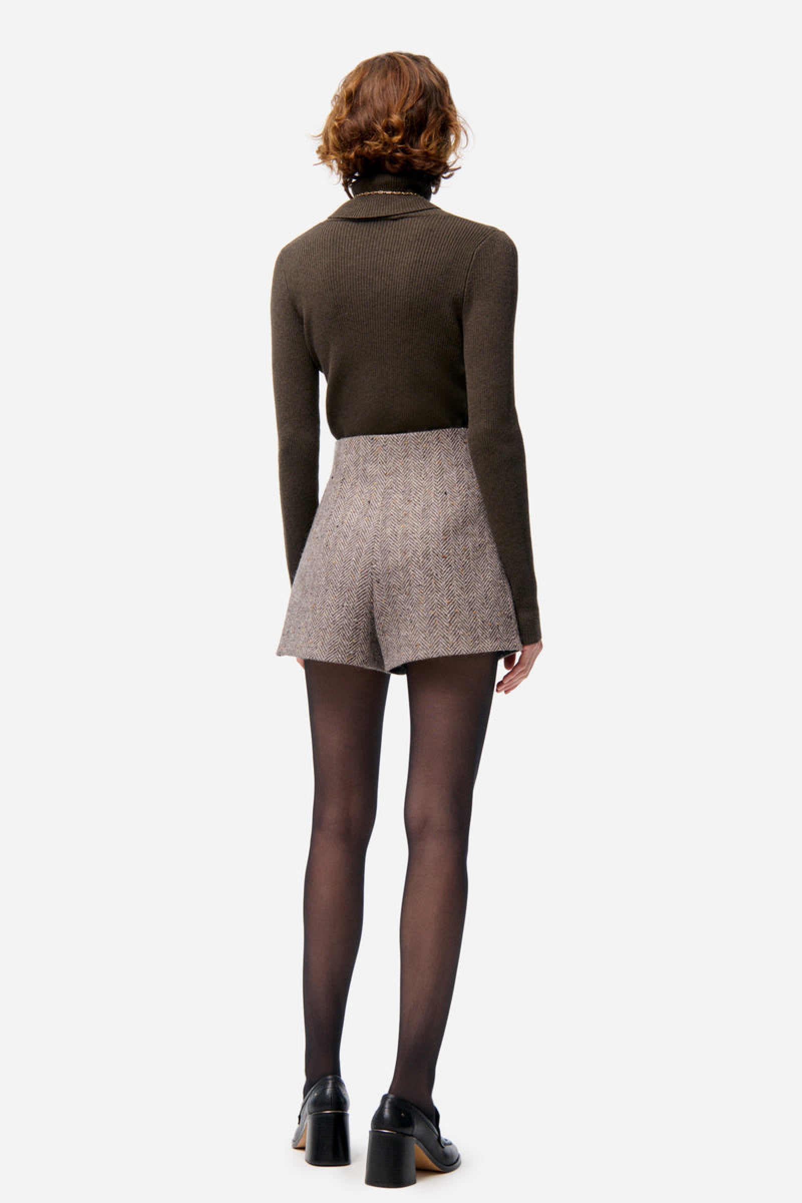 Huchet wool shorts - Chinese brown