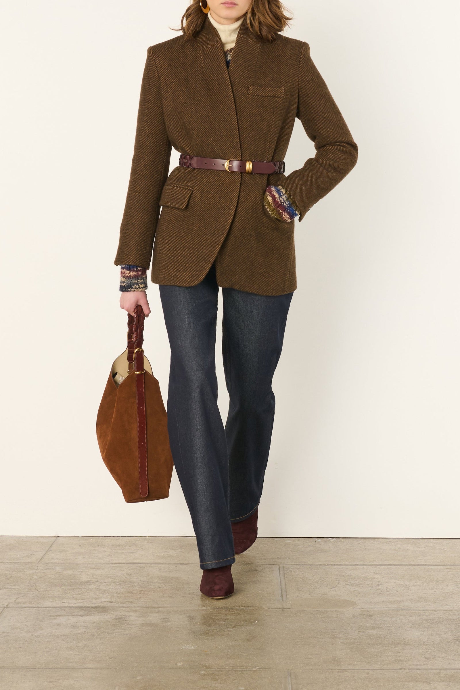 RECO : 180 // Veste Jovanka en laine - Marron