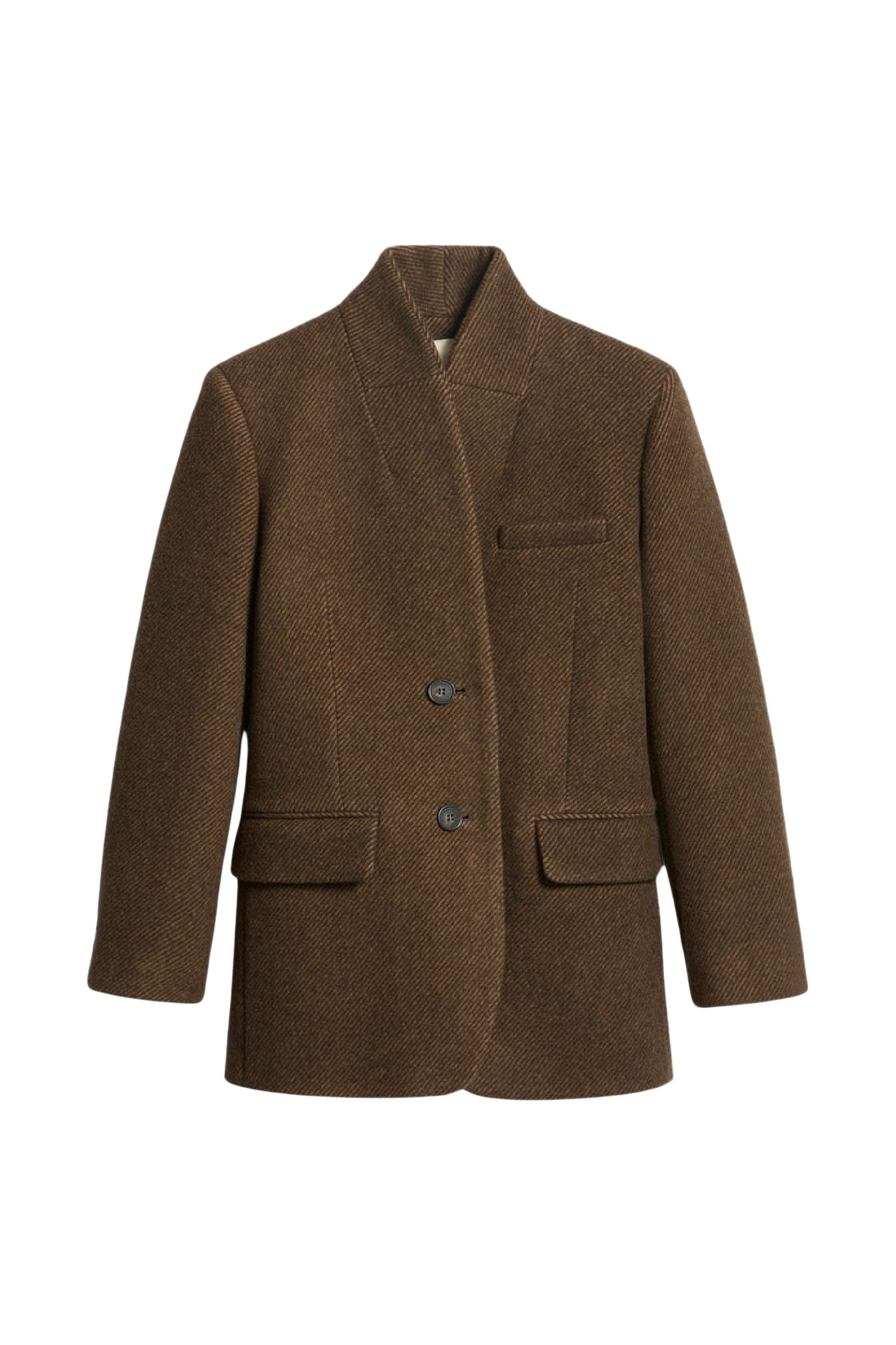 RECO : 180 // Veste Jovanka en laine - Marron