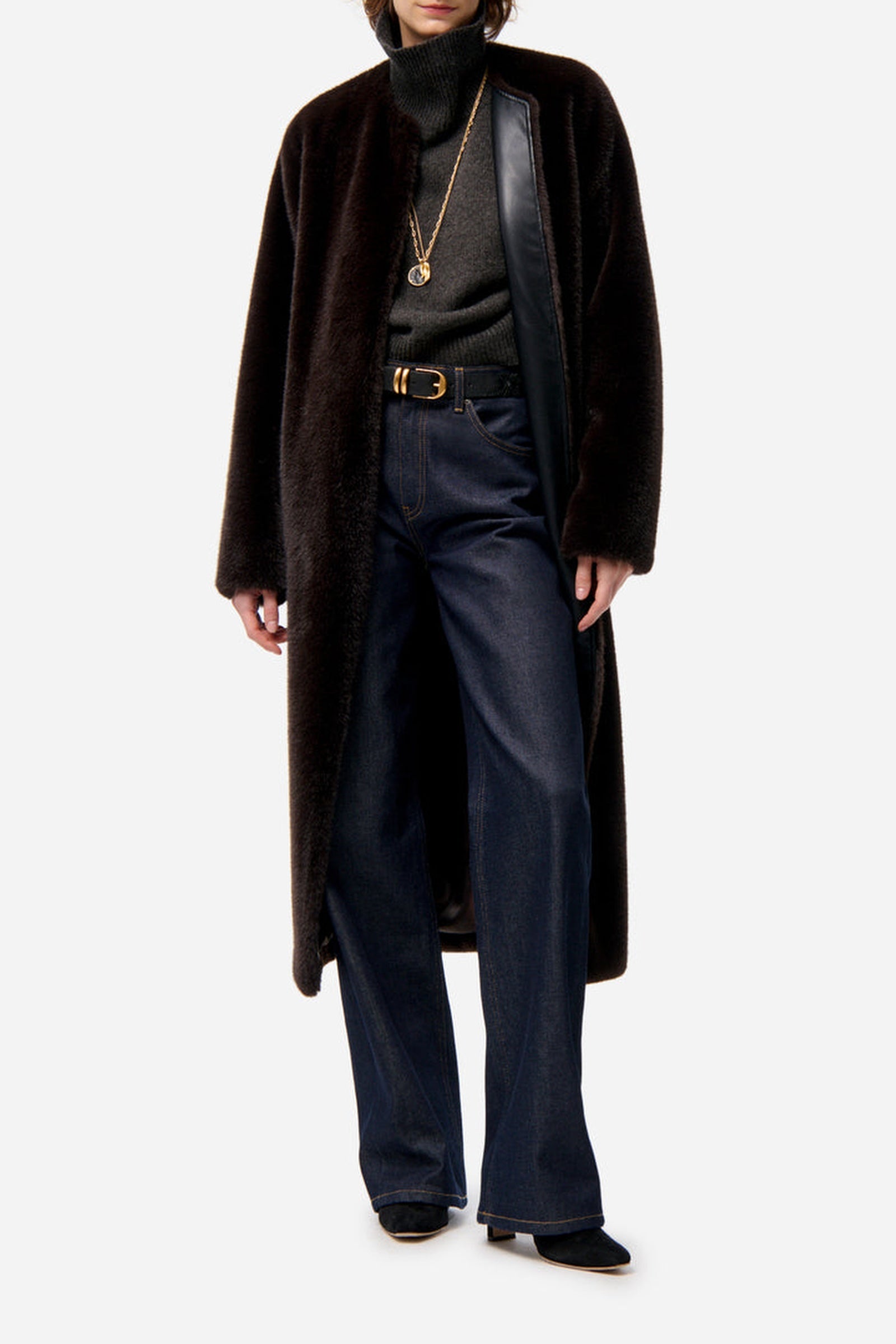 RECO : 290 // Manteau Fluffy - Brun