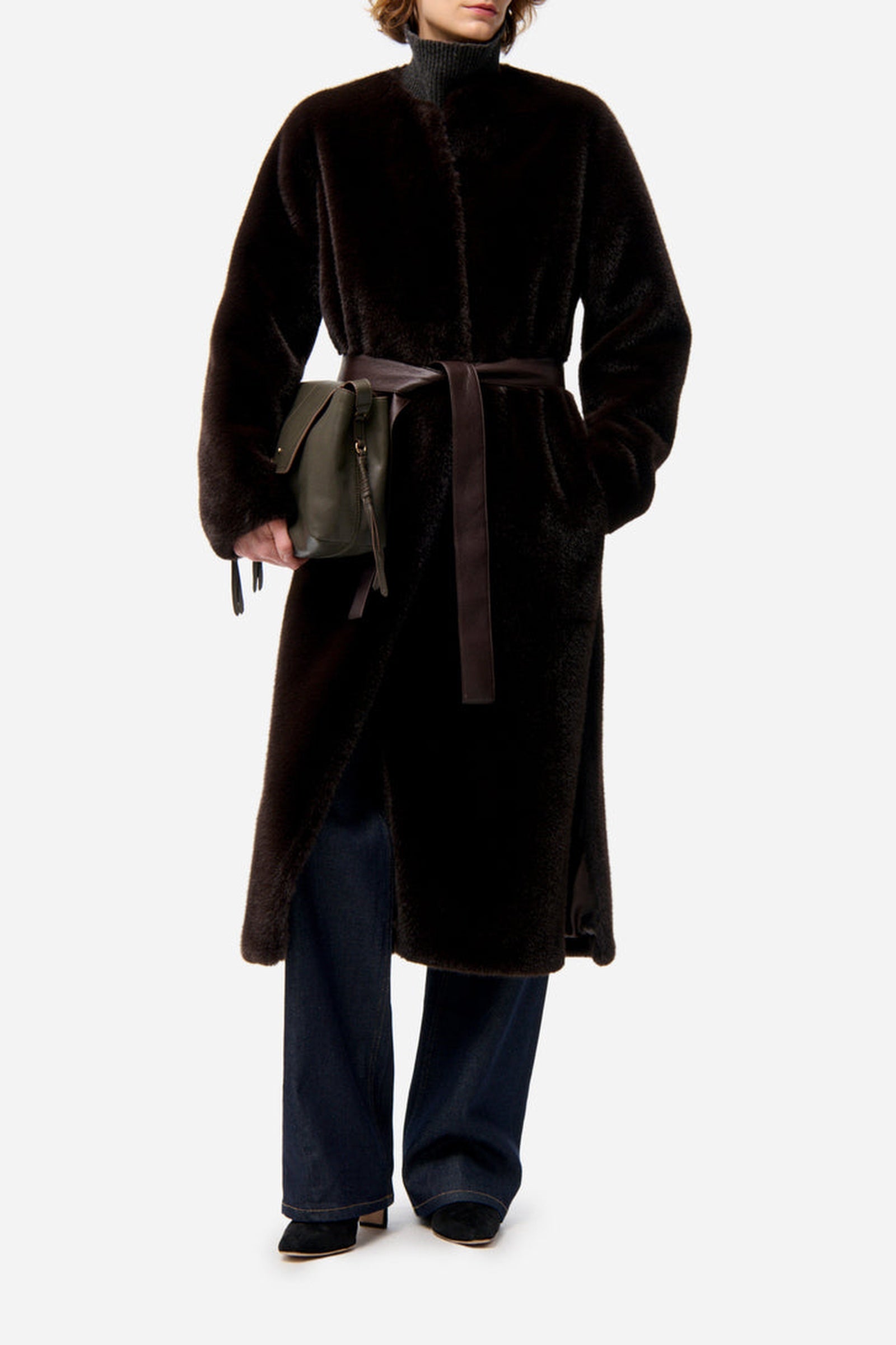 RECO : 290 // Manteau Fluffy - Brun