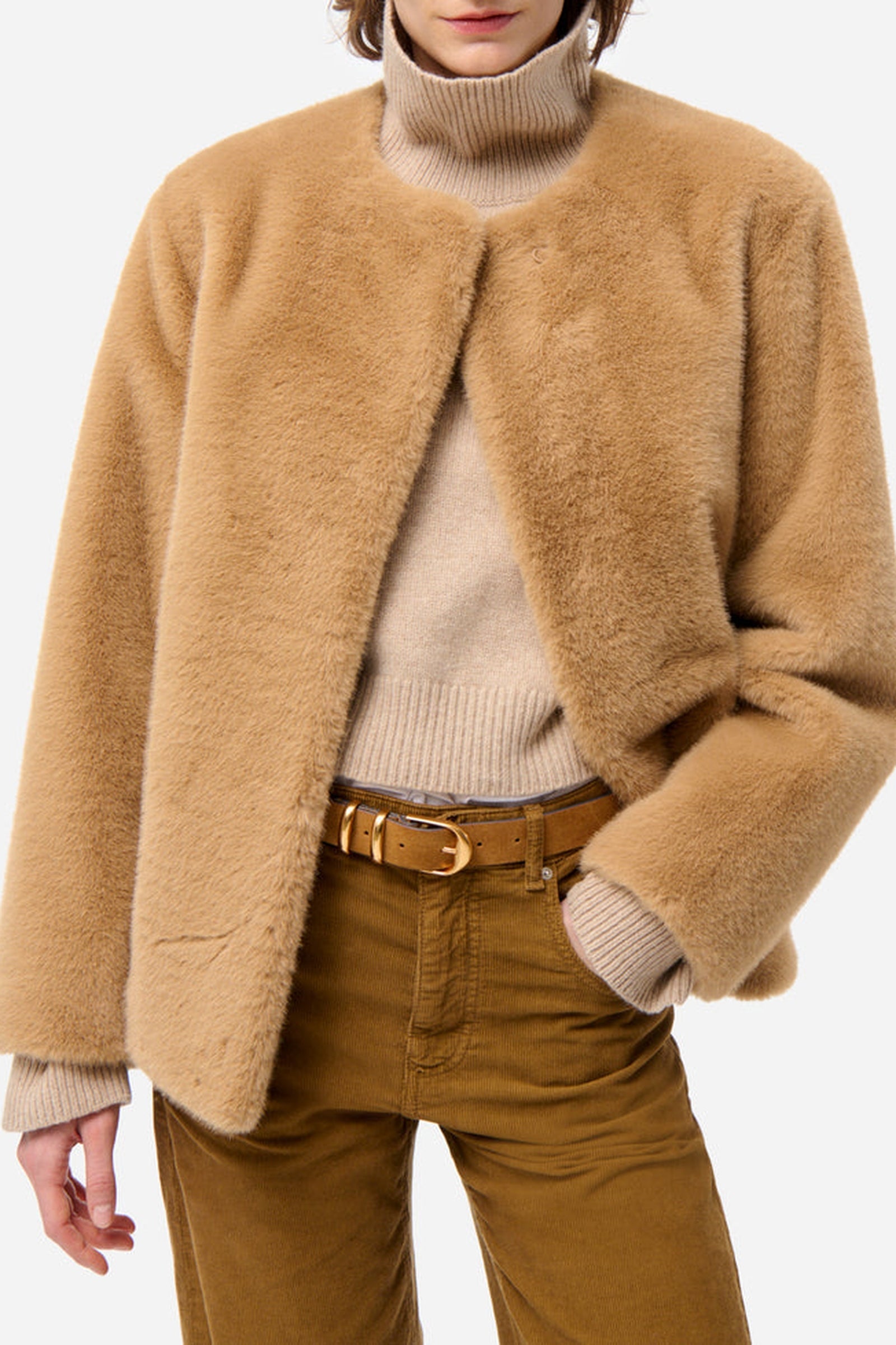 Veste ceinturée Fabu - Beige