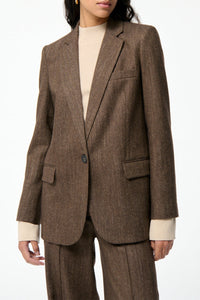 RECO : 150 // Blazer Tilia en laine - Marron