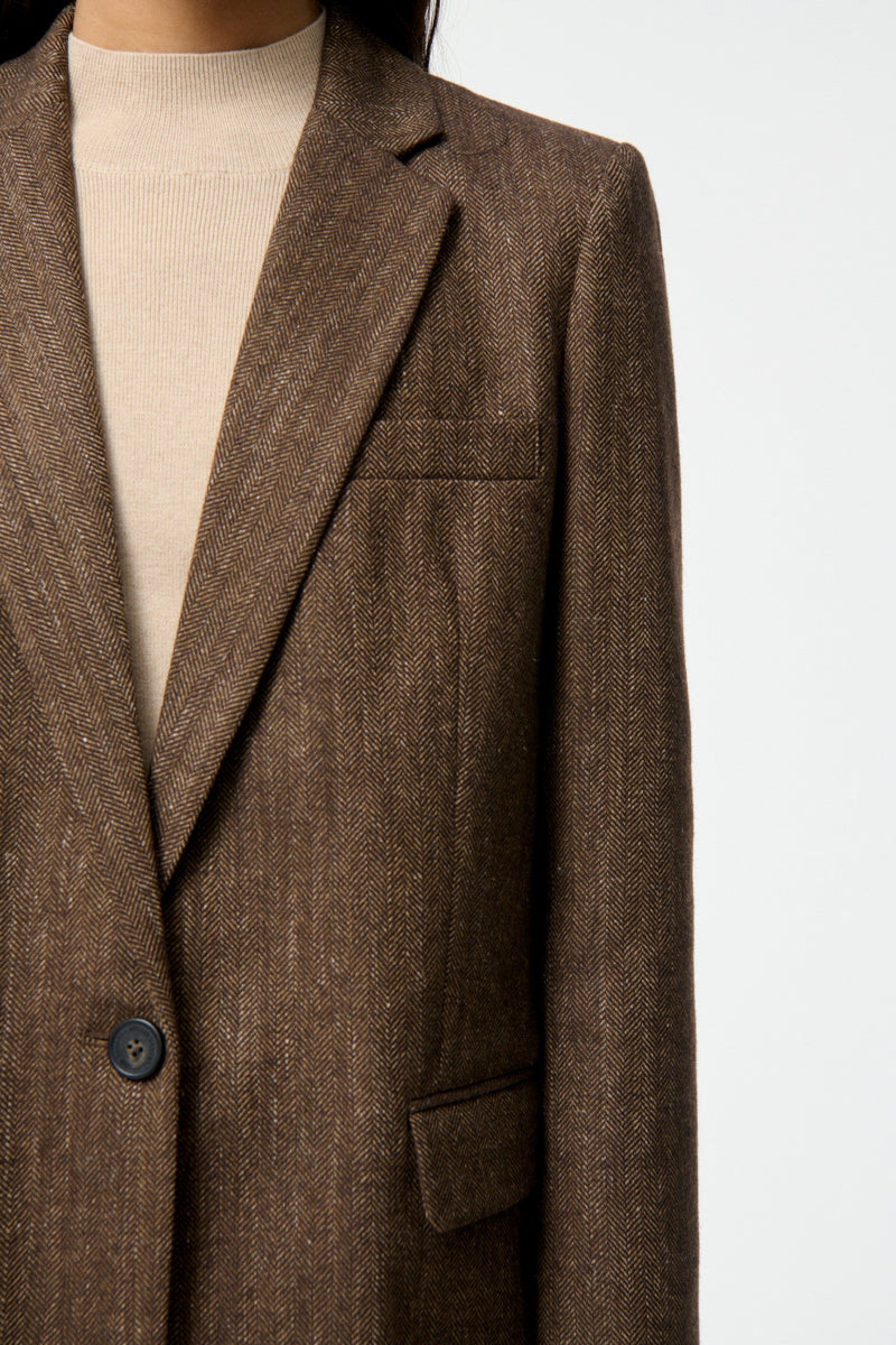 Tilia wool blazer - Brown