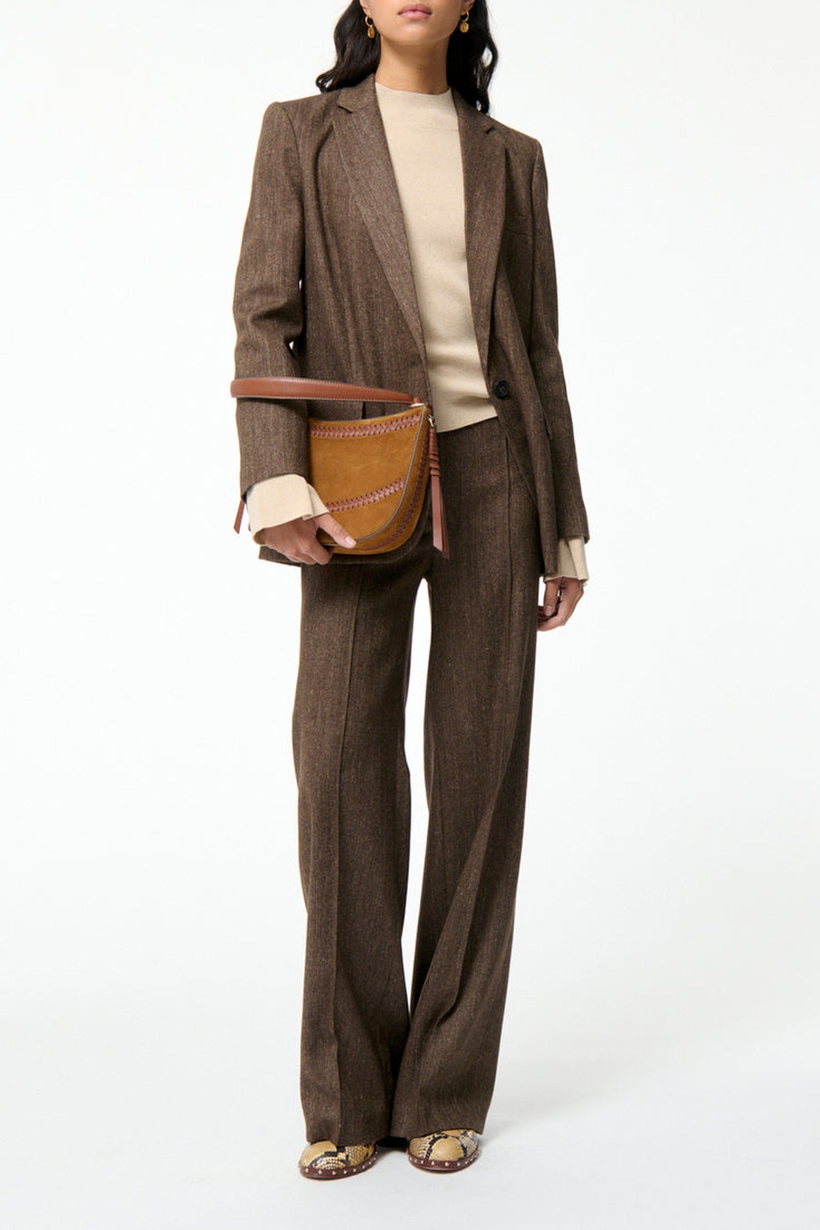 RECO : 150 // Blazer Tilia en laine - Marron