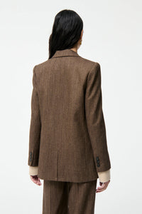 Tilia wool blazer - Brown