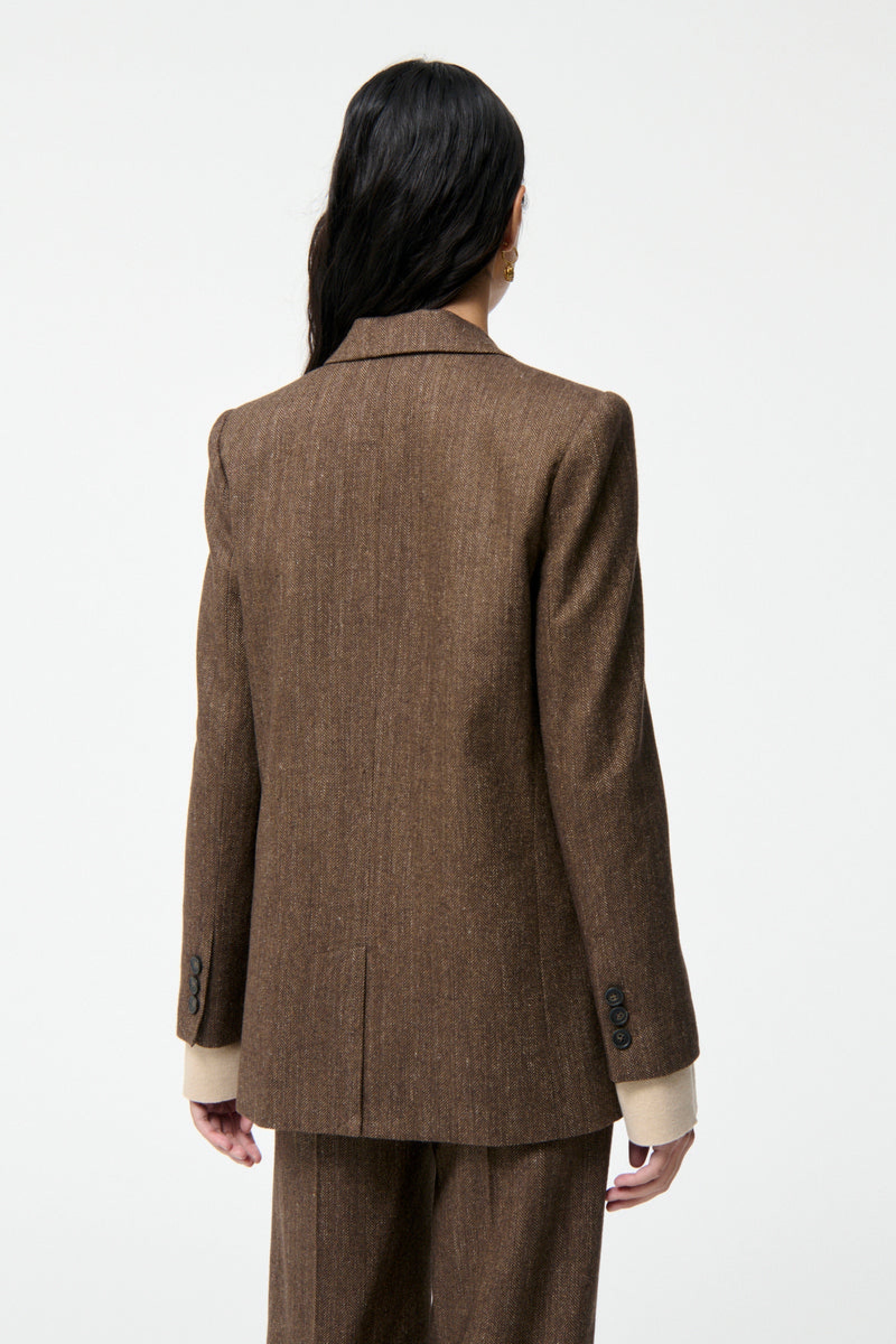 Tilia wool blazer - Brown