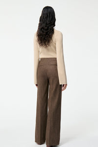 Pantalon Faru en laine - Marron
