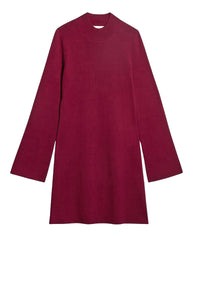 Robe courte Florane en laine - Bordeaux