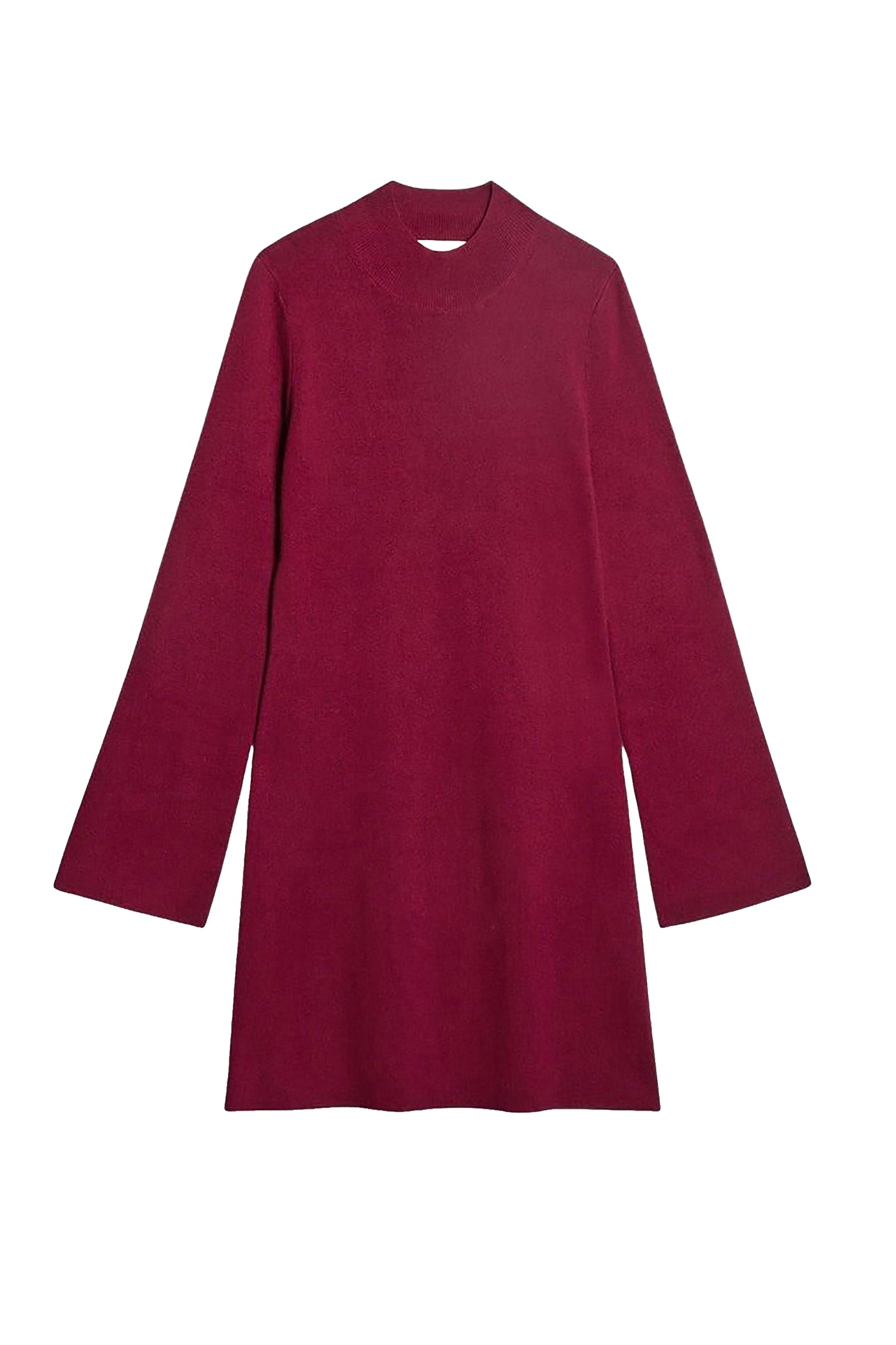 Robe courte Florane en laine - Bordeaux