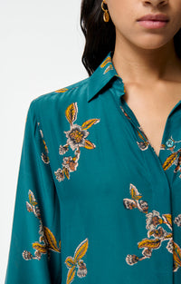 Robe midi Fresh - Bleu Canard