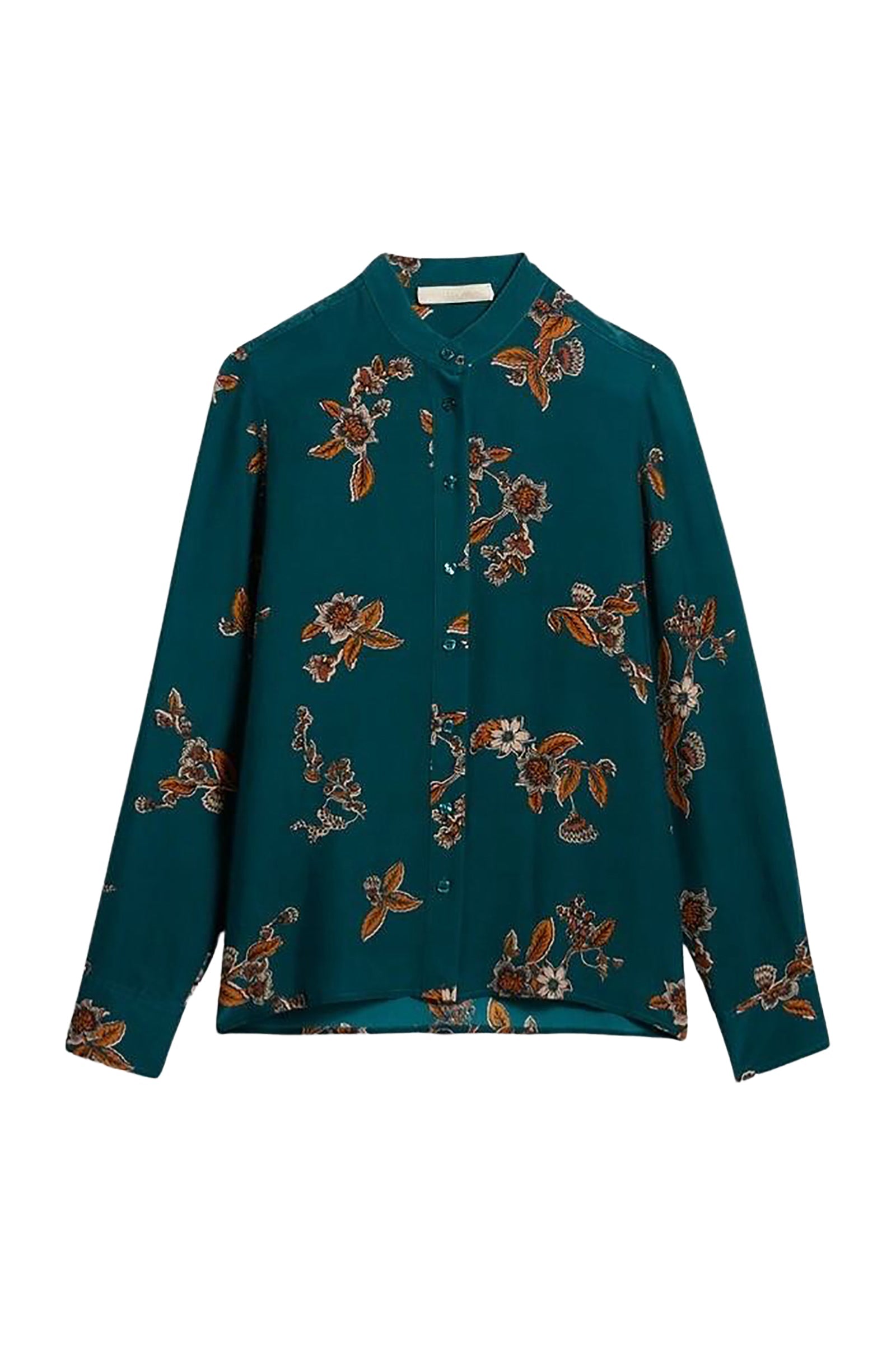 Blouse Fable en soie mélangé - Bleu Canard