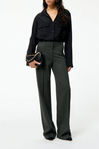 Pantalon droit taille haute Faru - Kaki