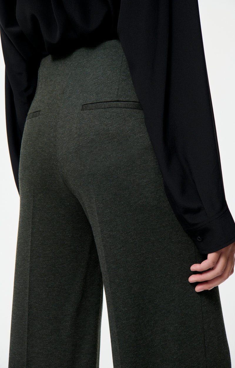Pantalon droit taille haute Faru - Kaki