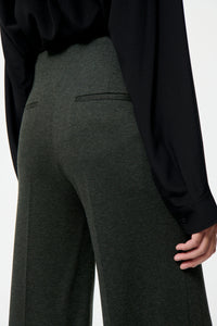 Faru high-waisted straight-leg trousers - Khaki