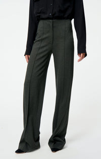 Pantalon droit taille haute Faru - Kaki