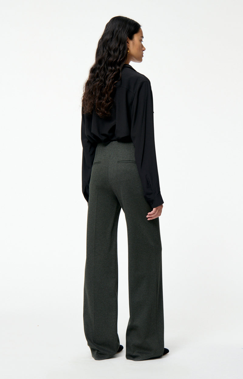 Pantalon droit taille haute Faru - Kaki