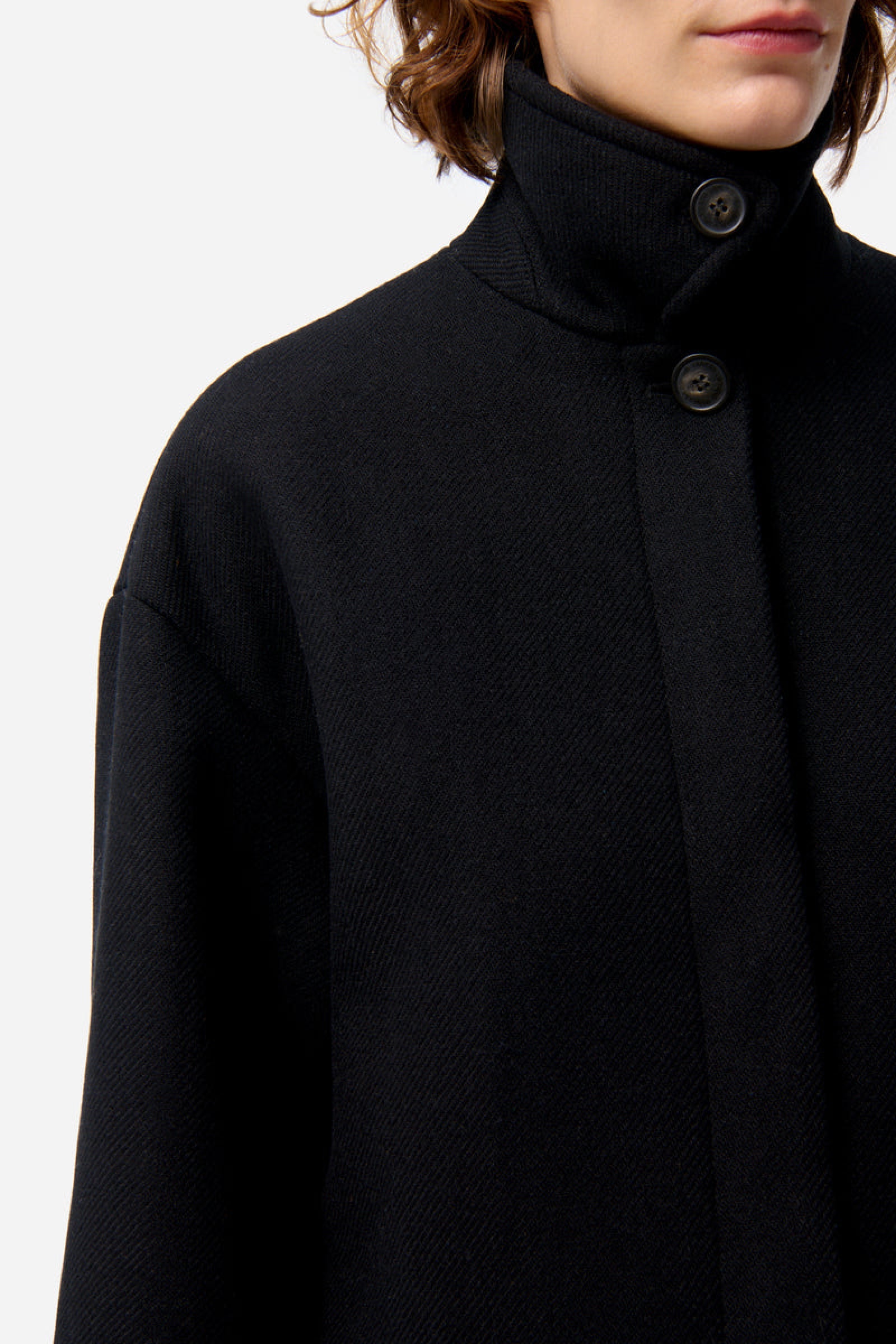 Fépin wool coat - Black