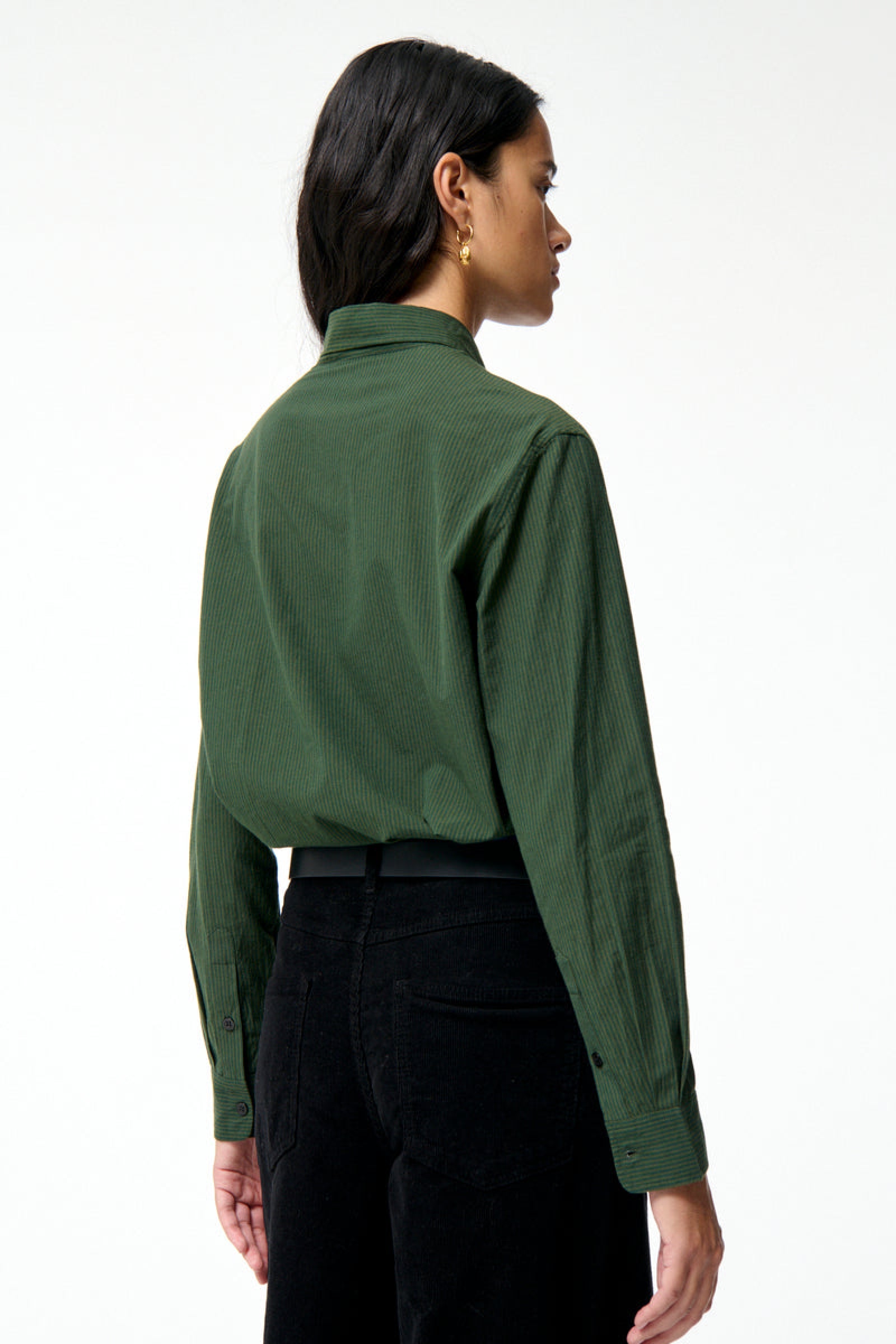 Druyat cotton shirt - Dark Green