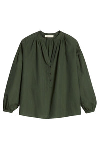 RECO : 95 // Blouse Nipoa en coton - Vert Foncé