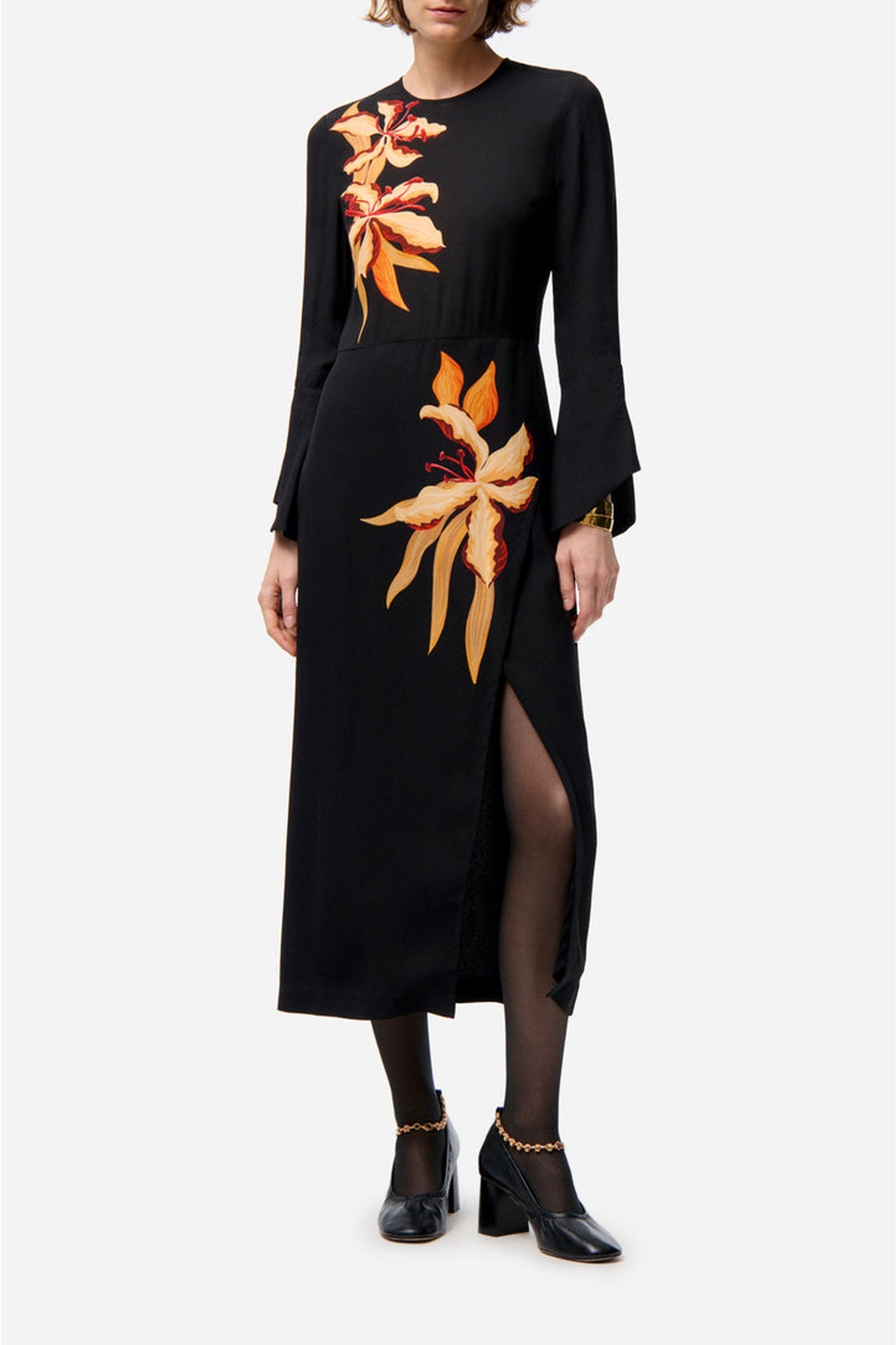 Robe midi Fily - Noir