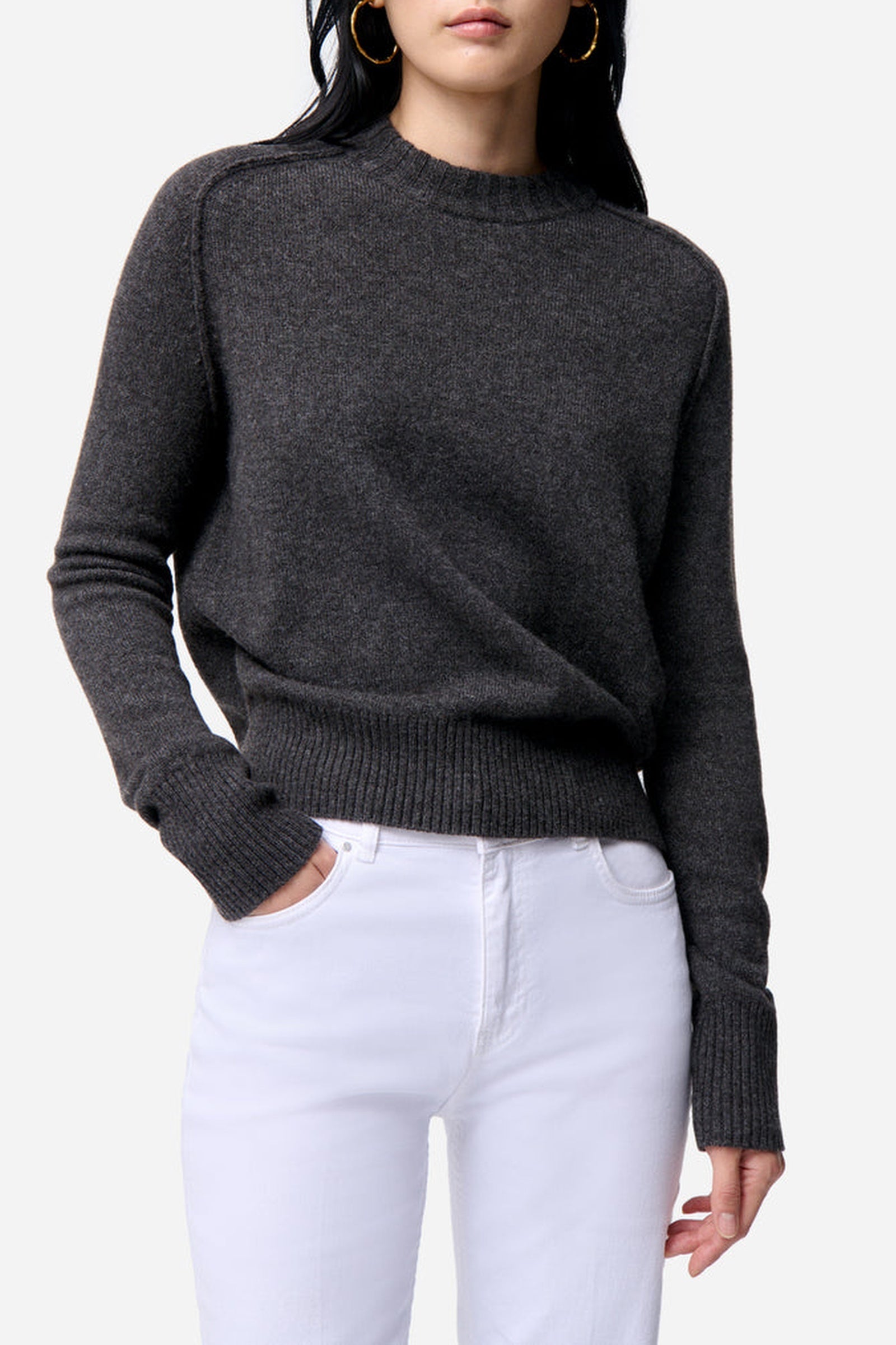 RECO : 110 // Pull Fresia en laine - Anthracite