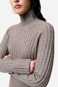 Pull Faucon en laine - Taupe