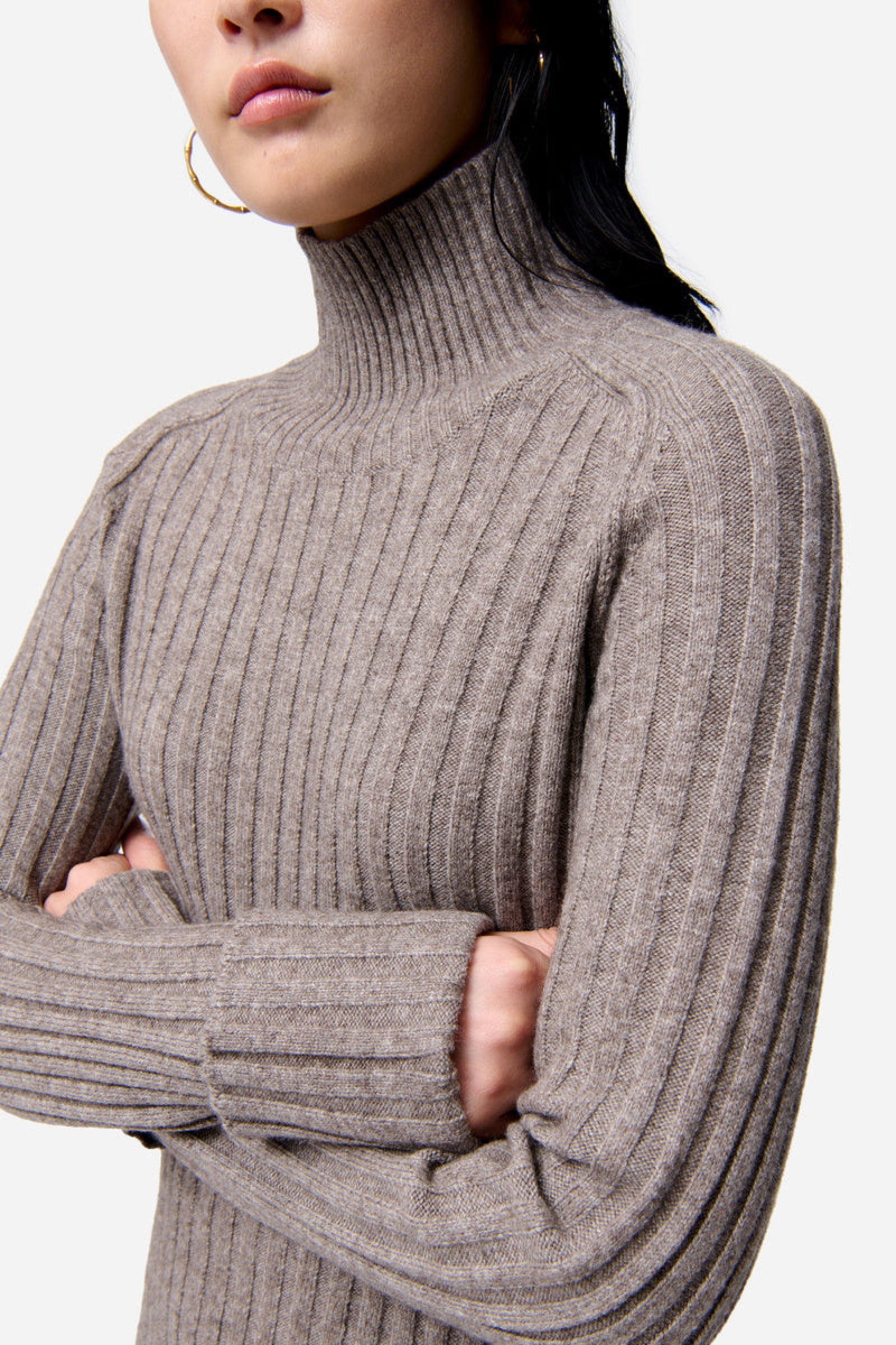 Pull Faucon en laine - Taupe