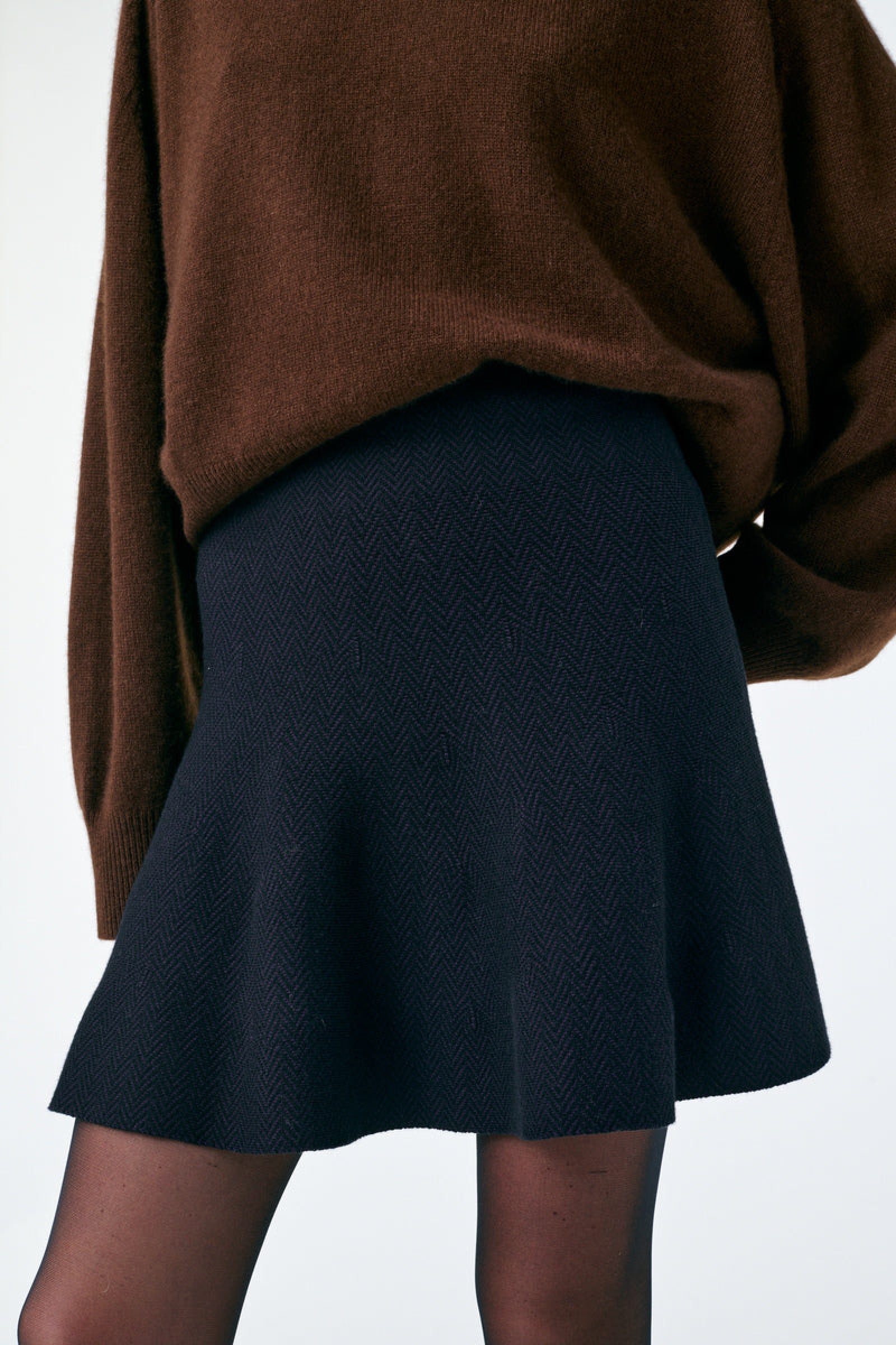 Fadette short skirt - Black & Burgundy