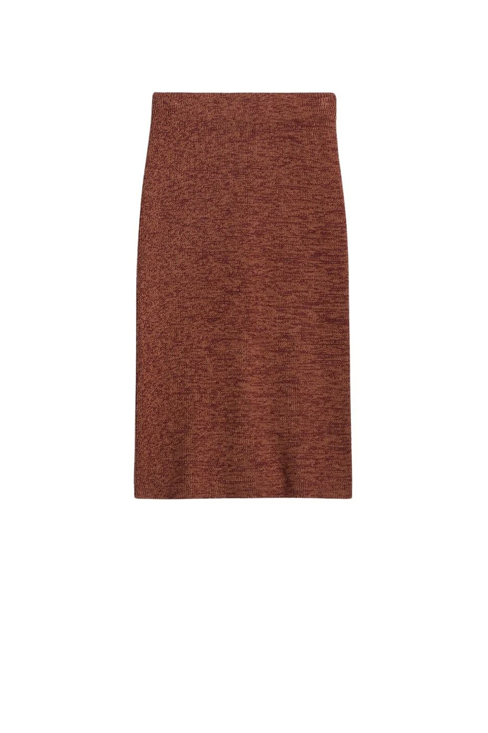 Jupe midi Fausta - Noisette